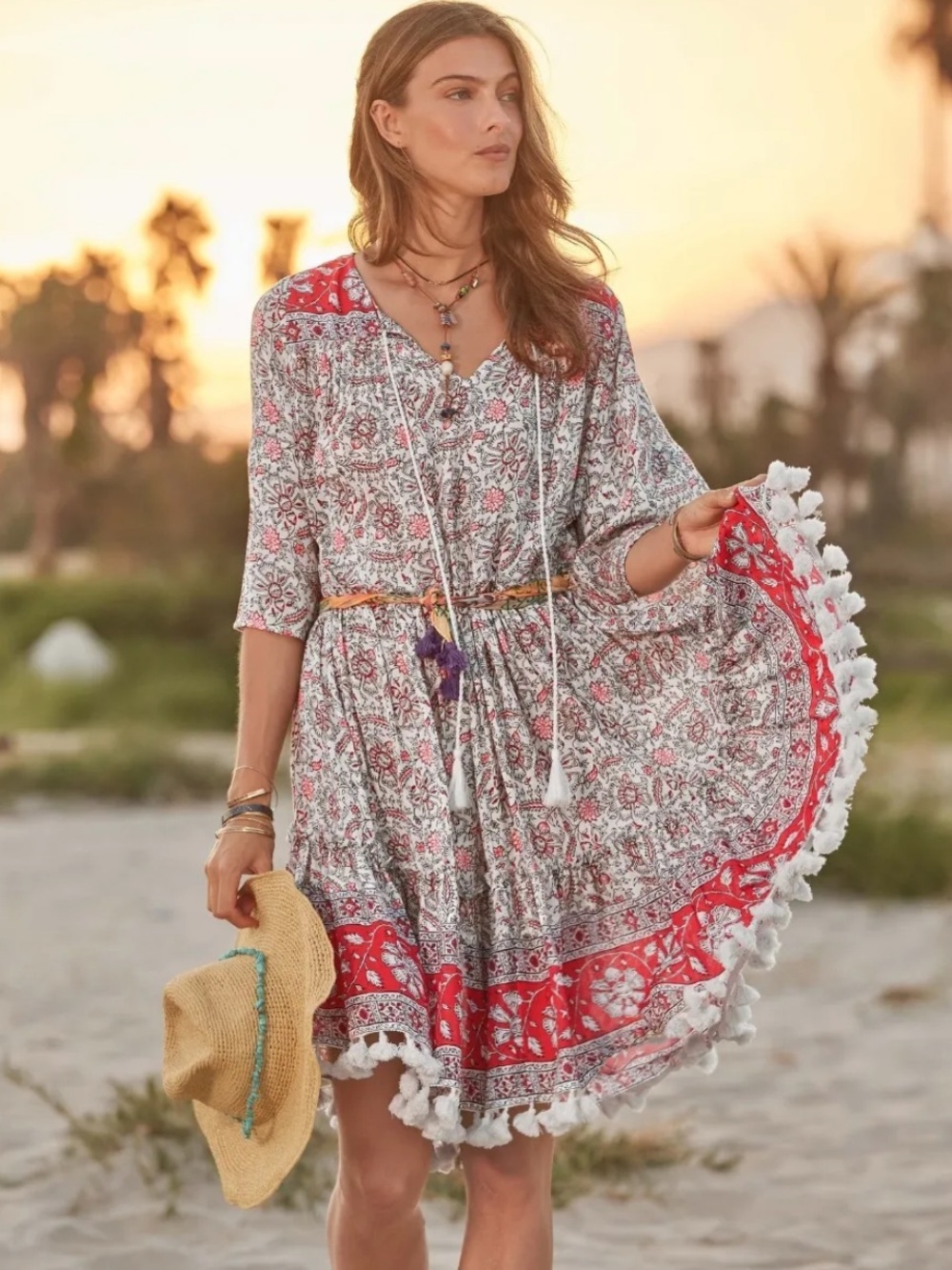 Sundance All At Sea Boho Dress